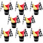 [Like New] HFYZZ Racing Table Centerpieces Set of 8 with Flags Buckets Stickers