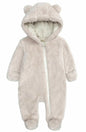 [Like New] TAOHONG Baby Hooded Fleece Jumpsuit Snowsuit Bear Ear Warm Romper Size N/A