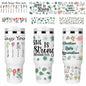 UV DTF Cup Wrap Transfer 6 Sheets Bible Verse Floral Waterproof 40oz Tumbler