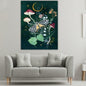 Umootek Night Jungle Tapestry Wall Hanging Darkgreen 37x29 in