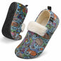 L-RUN Mens Slippers Soft Lightweight Slip-On Indoor Shoes Blue XL US