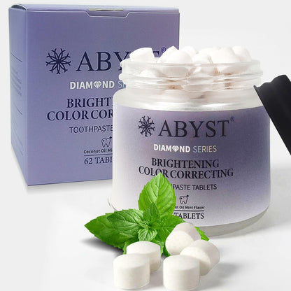 [Like New] ABYST Toothpaste Tablets Fluoride-Free Natural Whitening Nano Hydroxyapatite62Ct