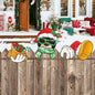 Bolisom Christmas Fence Peeker Garden Yard Sign Outdoor Xmas Decor
