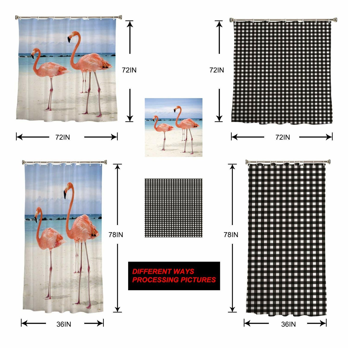 Christmas Gingerbread Man Shower Curtain Waterproof 72x72 Xmas Holiday Decor