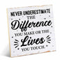 Coworker Appreciation Wood Sign Desk Decor 6.3x6.3 Inches Office Gift