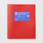 up&up 2 Pocket Plastic Folder with Prongs Red 50 Sheet Capacity Polypropylene