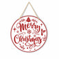 Absnfatu Merry Christmas Wooden Wall Door Sign Hanger Decor