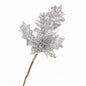 Giga Gud 5pcs 9in Christmas Glitter Berries Stems Silver Holiday Decor