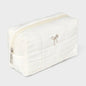 Wild Fable Quilted Bow Bag & Claw Hair Clips Set 4pc White Brown