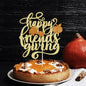 AROKIPPRY Gold Glitter Pumpkin Cake Topper Autumn Fall Maple Leaves Party