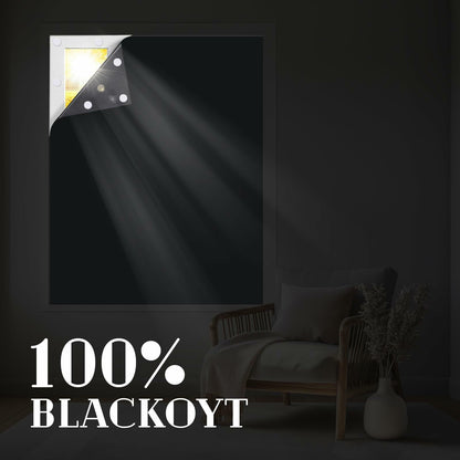 Jilron Blackout Curtain Beige 55x40in Portable Light Blocking 1 Pc