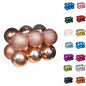 Emopeak 12Pcs Shatterproof Christmas Balls Ornaments 4 Style Multi Color