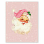 APJYM Pink Christmas Wall Art Merry Christmas Tree Santa 8x10 Inch