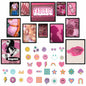 Lucky Numen Y2K Pink Posters 12PCS Teen Girls Bedroom Room Decor Unframed
