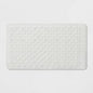 Threshold Rubber Bath Mat 28x16 Honeycomb Non-Slip White