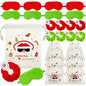 Bunnycool Christmas Hair Scrunchies & Sleep Eye Mask Set 24 Pcs