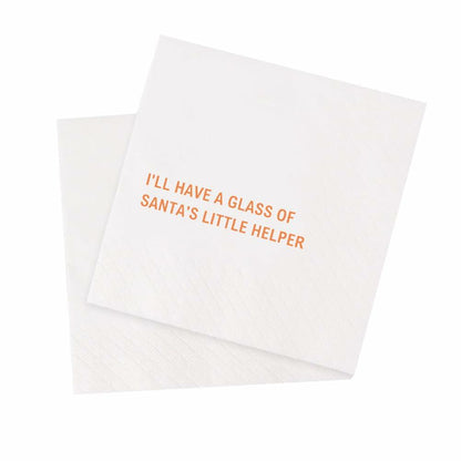 VOWFOO Funny Quotes Cocktail Napkins Holiday Party 4.5x4.5 100pcs 2-Ply