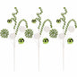 Sea Team 3-Pack Christmas Tree Branches Twigs Toppers 16-Inch Champagne