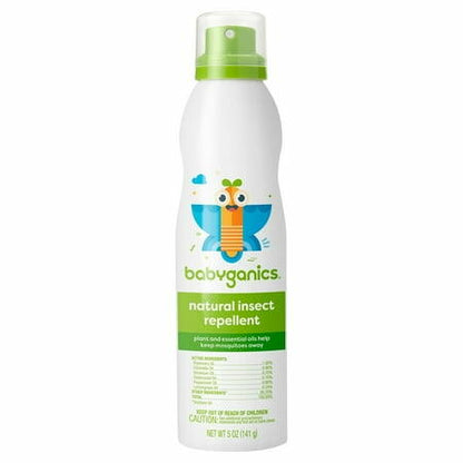 Babyganics Insect Repellent Continuous Spray 5 oz DEET-Free Skin-Safe