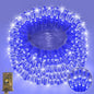 Heceltt 1140 LED 449FT Outdoor String Lights Blue 8 Modes Timer IP44