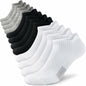 Amutost Womens Athletic Ankle Socks No Show Cushioned 6 Pairs Size M