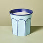 Hearth & Hand Magnolia Arch Embossed Ceramic Sun Citron Jar Candle Blue 12oz