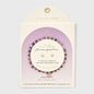 Butterfly Charm Beaded Bracelet & Stud Earrings Set 2pc Amethyst