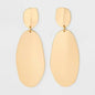 Universal Thread™ Larger Irregular Disc Drop Earrings Gold