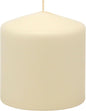 [Like New] 6 Pack Ivory Wax Pillar Candles 3x3 Inch 18 Hour Unscented Traditional Wedding