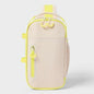 Sun Squad Soft Sided Cooler 6 Cans 4.5qt Beige Yellow Recycled Polyester
