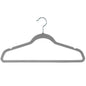 Laura Ashley Kids Velvet Hangers Heathered Gray 25pk Non-Slip 13.5in Gray
