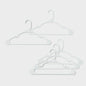 [Like New] Room Essentials Plastic Hangers 50pk White Clothes Hangers for Adult Closets