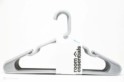 Room Essentials Plastic Adult Hangers Grey 18-count