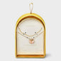 A New Day™ 14K Gold Dipped Cubic Zirconia Rose Quartz Butterfly Pendant Necklace