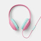 [Like New] heyday Wired On-Ear Headphones Built-in Mic Candy Pink Foam Cushions