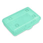 Sterilite Flat Top Pencil Box Green Tint Plastic Storage Case
