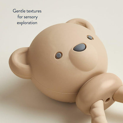 Itzy Ritzy Silicone Rattle Toy Bear Soft Jingle Handle 3+ Months