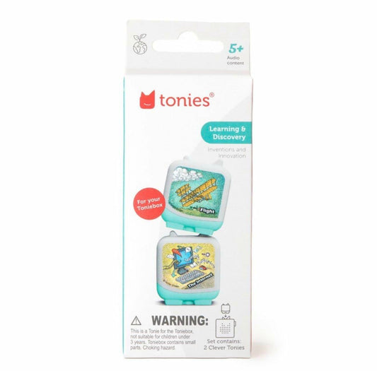 Tonies Erfindungen Fliegen & Internet Clever 2er-Pack Audio-Lernspiele für Kinder