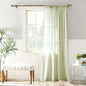 Archaeo Cotton Sheer Curtain 50x63 Moss Green 1 Panel
