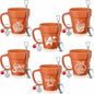 Nuogo Gardener 6 Set 11oz Ceramic Mug with Shovel Spoon Keychains