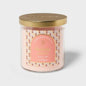Threshold 2-Wick Glass Jar Candle with Lid Blushing Amber Pink 15.1oz