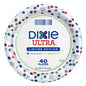 Dixie Ultra Plates 7" Americana 40ct Disposable Paper Dinnerware