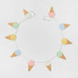 Spritz Ice Cream Garland Gold Metallic Paper Decoration Multicolor