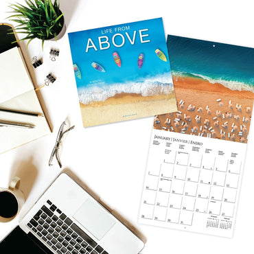 Graphique 2024 Life From Above Wall Calendar 12x12 Thick Paper Large Grid