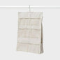 Brightroom Hanging Fabric Organizer for Accessories Beige 16x23 In Canvas