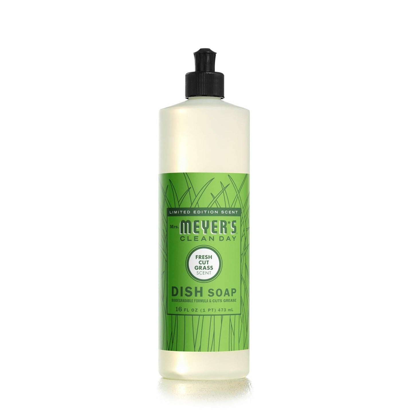 Mrs. MEYER'S CLEAN DAY Liquid Dish Soap Fresh Cut Grass Scent 16oz