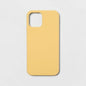 [Like New] Heyday iPhone 12/12 Pro Silicone Case Mist Yellow Wireless Charging