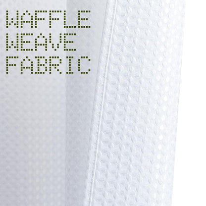 jinchan White Waffle Weave Curtains 2 Panels 90" Grommet Living Room