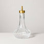 Hearth & Hand Glass and Brass Bitter Dispenser Clear Zinc Alloy Silicone