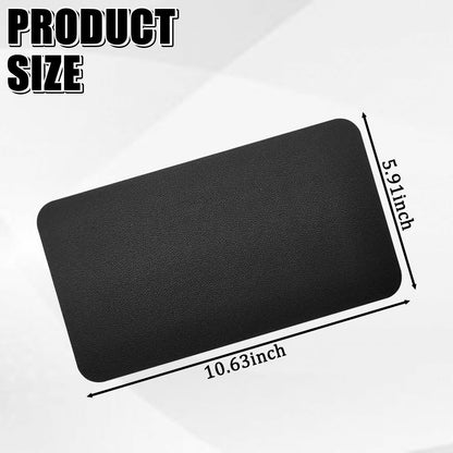 Tobenbone Car Dashboard Anti-Slip Rubber Mat 10.6x5.9 Black Grid